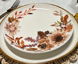 Floral Fall Salad Plate