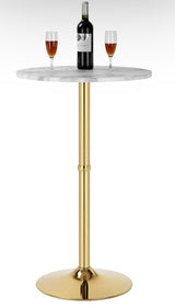 24" Gold Cocktail Table