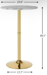 24" Gold Cocktail Table