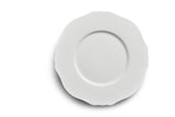 12" White Magnolia Charger Plate