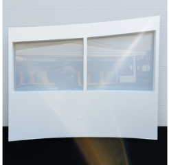 White Backdrop Wall With Optional Shelves