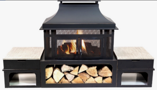 Outdoor Wood Burning Fireplace