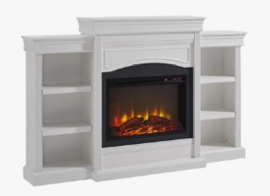 White Electric Fireplace