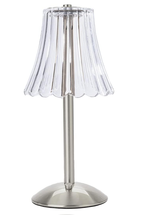 Silver Vintage Rechargeable Table Lamp