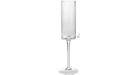 Ribbed Champagne Glass