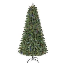 8-10' Artificial Pre-Lit Christmas Tree - Green
