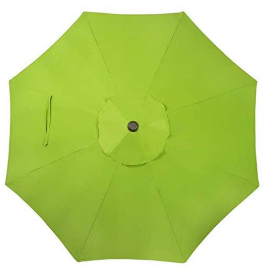 Lime Green 9' Market Umbrella with base