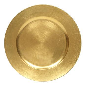 Gold Melamine Charger Plate