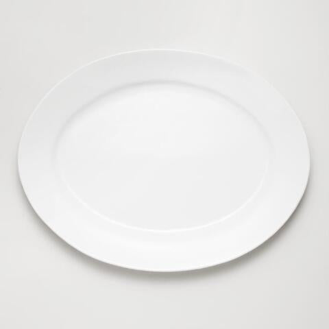 Large White Oval Serving Platter