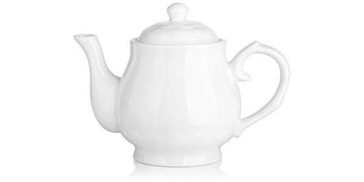 22oz. White Ceramic Tea Pot