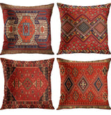 Assorted Shades Of Red Persian Pillows