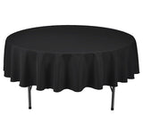 90” Black Polyester Table Drape