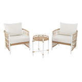 "Willow" Nesting Chairs with Accent Table - 3 piece Set