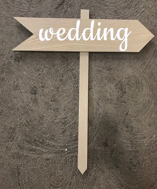 Wedding Directional Arrow Sign