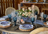 Mismatched Blue & White Dinner Plate