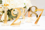Gold Acrylic Table Numbers 1-10