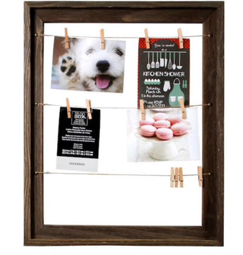 Wood Frame with Clothespins