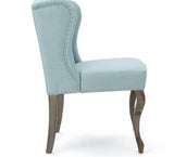 Blue Wing Back Accent Chair