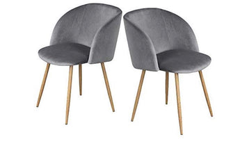 Gray Velvet Accent Chairs