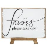 Shabby Chic “favors sign”
