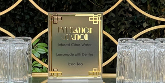 Acrylic Hydration Station Sign