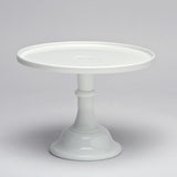 9" White Modern Cake Stand