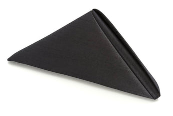 Black Shantung Silk Napkin