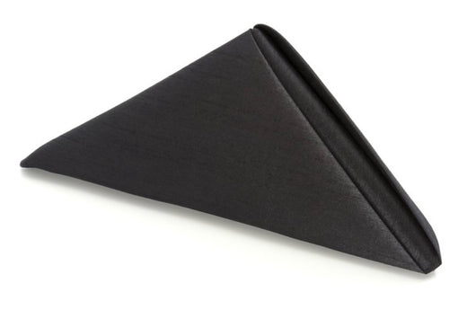 Black Shantung Silk Napkin