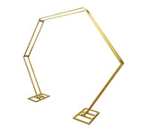 Gold Metal Geometric Shaped Arch