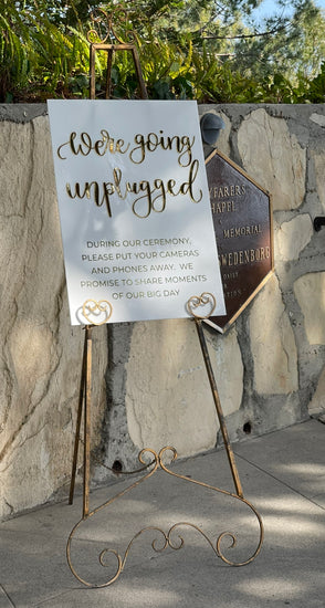 Gold Standing Easel