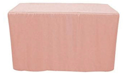 4’ Fitted Blush Table Drape