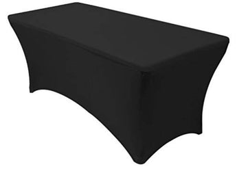 8’ Black Spandex Linen