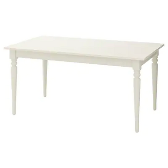 White Extendable Table
