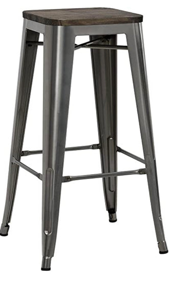 Antique Gunmetal Barstool