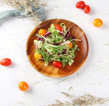 8" Acacia Wood Salad Plate