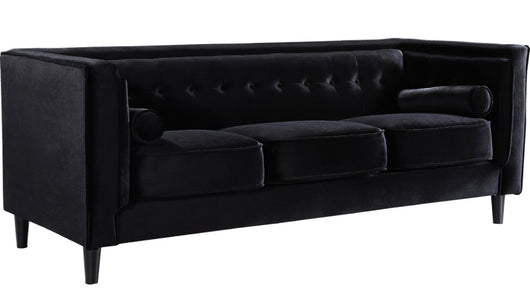 Black Velvet Taylor Sofa