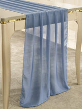 Dusty Blue Chiffon Table Runner