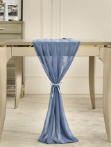 Dusty Blue Chiffon Table Runner