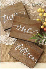 Rustic Calligraphy Table Numbers 1-15