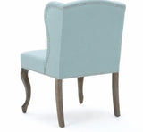 Blue Wing Back Accent Chair