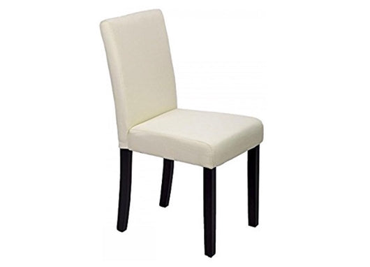 Ivory Linen Modern Dining Chairs