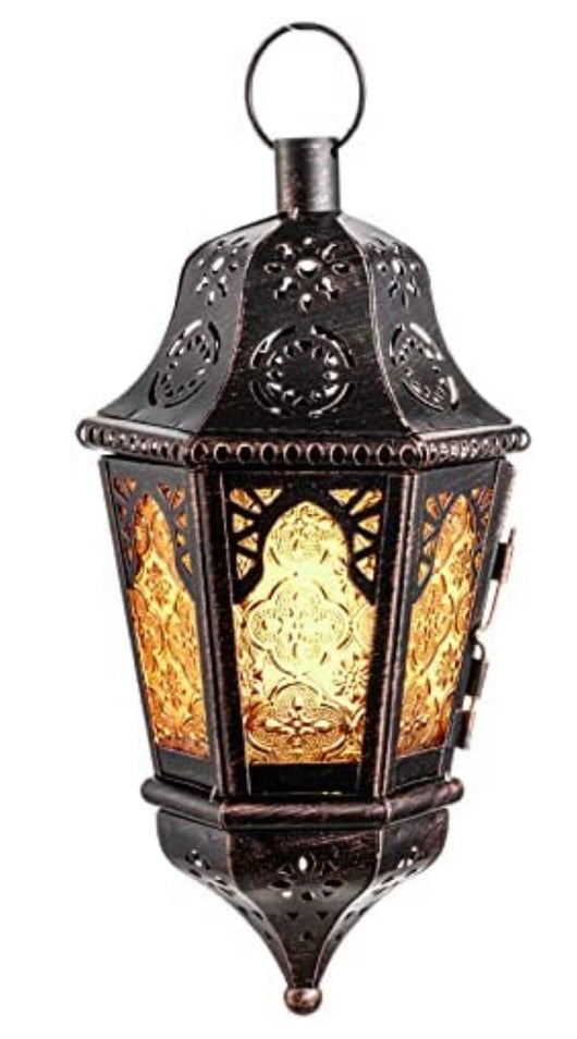 Small Amber Moroccan Lantern
