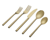 Rush Brushed Gold Flatware Collection