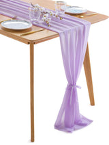 27” x 120” Lavender Sheer Chiffon Table Runner