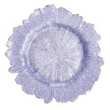 Lavender Reef Glass Charger Plate