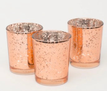 Rose Gold Mercury Votives