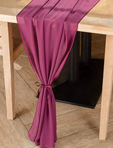 10' Mulberry Chiffon Table Runner