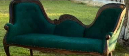 Emerald Green Vintage Sofa
