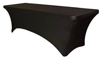 6’ Black Spandex Linen