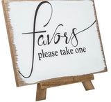 Shabby Chic “favors sign”